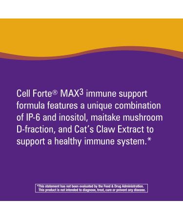 Nature's Way Cell Fort MAX3 IP-6 & Inositol with Maitake & Cat's Claw - 120 VCaps - Buy Online on GoSupps.com