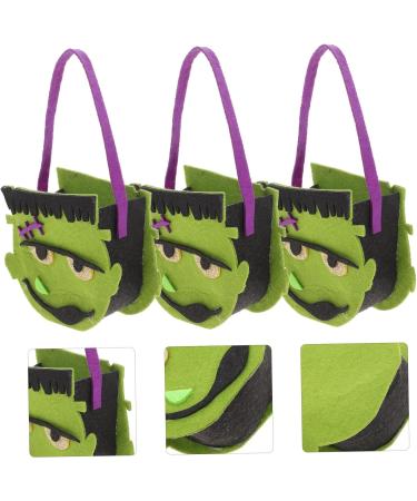 Alipis 4pcs Halloween Candy Bag Decor Halloween Treat Bag Pumkins Children Bucket Modeling Felt Cloth - Buy Online on GoSupps.com