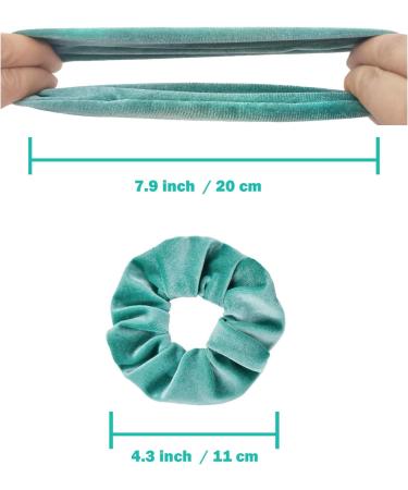 VENUSTE Scrunchies for Women and Girls Premium Velvet Scrunchy for Hair Cute Colors Elastic Thick Bands Soft Ropes Ponytail Holder Hair Accessories 12 Pack Multi - Buy Online on GoSupps.com