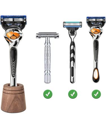 Premium Safety Razor Holder | Elegant Men's Shaving Stand for a Clean Bathroom | International Shipping Available - Buy Online on GoSupps.com