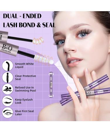 Cluster Lash Glue | Waterproof 10ml Eyelash Bond & Seal | Long Lasting DIY Lash Extensions | Clear Adhesive for False Eyelashes - Buy Online on GoSupps.com