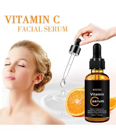 Vitamin C Serum For Face Brighten Hydrate Anti Aging & Wrinkle Facial Serum - Buy Online on GoSupps.com