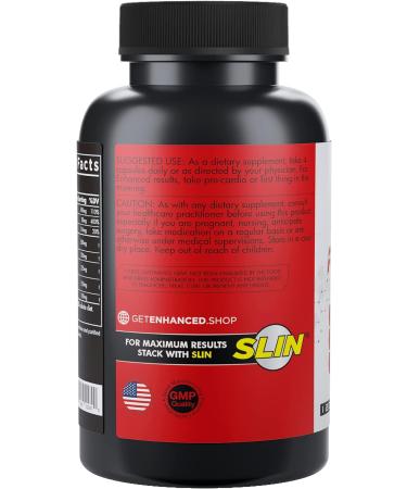 Enhanced Labs Code Red - Pure Fat Burner for Weight Loss and Metabolism Boost - Caffeine-Free Formula for Appetite Suppression - 120 Capsules - Buy Online on GoSupps.com