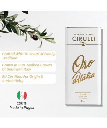  Frantoio Oleario Cirulli Cirulli Italian extra virgin olive oil cold-pressed EVO (2 x 3 Liters) - Buy Online on GoSupps.com