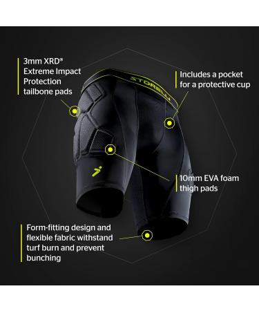 Storelli Unisex Goalkeeper Shorts - BSGKSHORT L Black | Ultimate Comfort & Performance for Goalkeepers - Buy Online on GoSupps.com