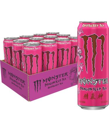 Monster Energy Dragon Iced Raspberry Tea, 23 Fl Oz (Pack of 12)