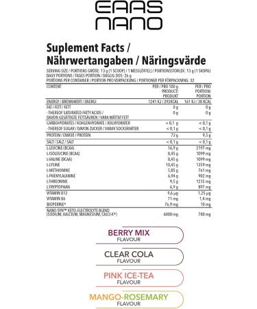  EAAs Nano 420 g Dose MangoRosemary - Buy Online on GoSupps.com