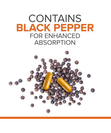 Qunol Turmeric Curcumin 2400mg with Black Pepper & Ginger - 105 Count Extra Strength Supplement for Healthy Inflammation Response - Buy Online on GoSupps.com