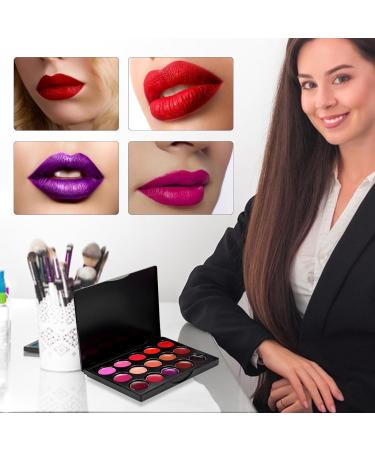 Makeup set including: a collection of 15 professional lipsticks richly pigmented matte and glossy finishes creamy texture in Lar colors - Buy Online on GoSupps.com