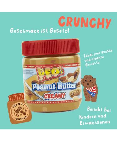PEO's 12 x 340g Creamy Peanut Butter | Natural Peanut Butter from Roasted Peanut Kernels | Delicious Full Flavor Peanut Compote | Pack of 12 - Buy Online on GoSupps.com
