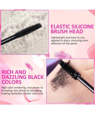  Futuhada Black Long Lasting Mascara - 4D Silk Fiber Mascara Volumizing and Lengthening Waterproof Smudge-Proof for Sensitive Eyes 8g - Buy Online on GoSupps.com