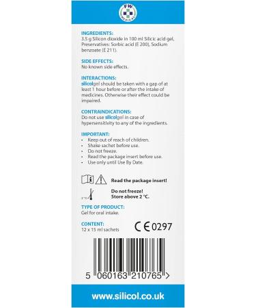 Silicolgel Sachet 12 X 15ml - Digestive Support for Gut Health - Buy Online on GoSupps.com