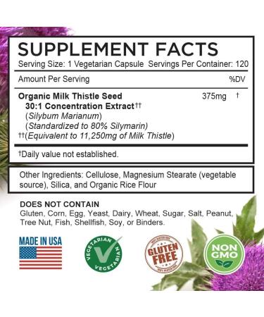 FarmHaven Milk Thistle Capsules 11250mg with Magnesium Complex - Vitamin D3 Included - Buy Online on GoSupps.com