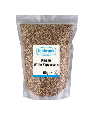 Organic White Peppercorns 50g | Certified Organic by Fenbrook Organic