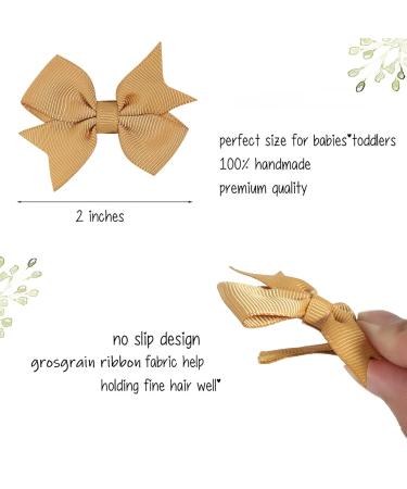 50pcs Grosgrain Hair Clips for Baby Girls - Solid Color Ribbon Mini Loops for Toddlers & Children - Perfect for Newborns & Teens - A50 Set - Buy Online on GoSupps.com