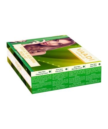 Vaadi Herbals Aloe Vera Facial Kit - All Natural Cedarwood Grapeseed & Turmeric - 70g - Suitable for All Skin Types - Unisex - Buy Online on GoSupps.com