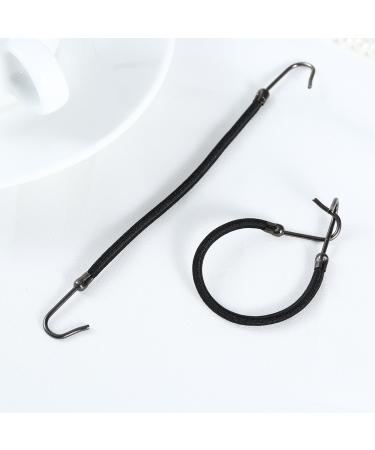 Frcolor Black Hair Hook Ponytail Holder - Pack of 20 Elastic Styling Bands - Buy Online on GoSupps.com