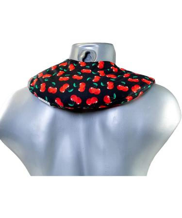 Cherry Stone Neck Pillow 30x33 - Cherry-Black Heat Pad for Neck Relief | Best Neck Pillow for Comfort & Relaxation - Buy Online on GoSupps.com