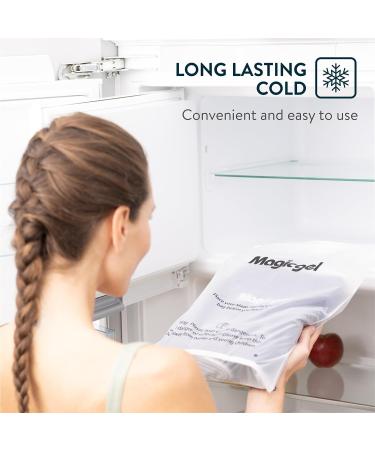 Magic Gel Premium Ice Pack - Reusable Gel (11.8 x 7.8) for Pain Relief & Swelling - Cold Compress for Injuries - Flexible & Foldable - 1 Count - Buy Online on GoSupps.com