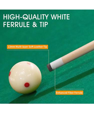 Pool Cue Stick Set - 2 or 4 Pack with Different Weights/Sizes | 20oz 58 Billiards Cue - Buy Online on GoSupps.com