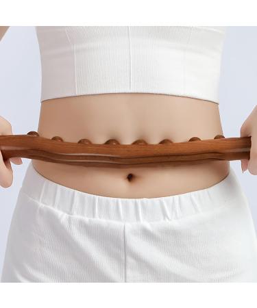 Gua Sha Stick - 20 Pearl Trigger Point Massager for Lymphatic Drainage & Muscle Relief | Beech Wood Therapy Tool - Buy Online on GoSupps.com