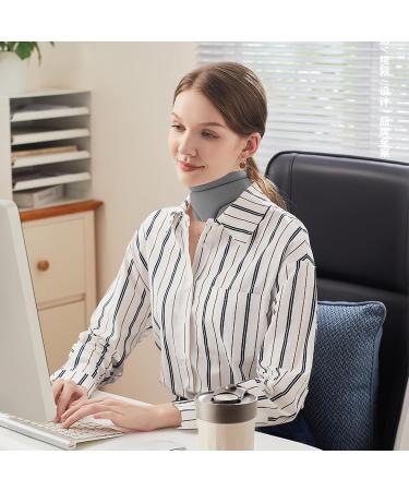 Neck Extensor Support Bandage for Pain Relief | Hubble Fleece for Snoring & Vertebrae Alignment - Gray - Buy Online on GoSupps.com