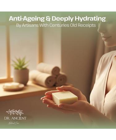  Dr.Ancient Dr.Ancient Organic Donkey Milk Soap Bar Natural Traditional Antique Handmade Anti Aging Skin Lightening Moisturizing Chemical Free 140g (Pack of 2) - Buy Online on GoSupps.com