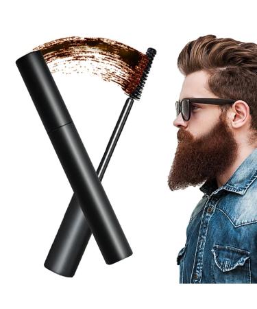 Beard color cream 0.3 Unzen eyebrow tint tinted beard cream waterproof bearded paint dye with brush tinted beard graybar dye for wiping long-lasting visiblurry