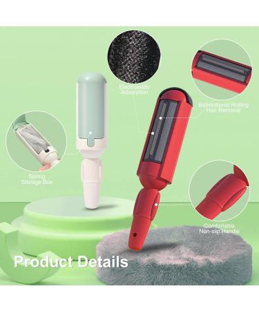 Reusable Lint Rollers - 2 Pack Animal Hair Remover Brush for Cats & Dogs | Easy Pet Fur Cleaning for Clothing Carpet & Sofa - Buy Online on GoSupps.com