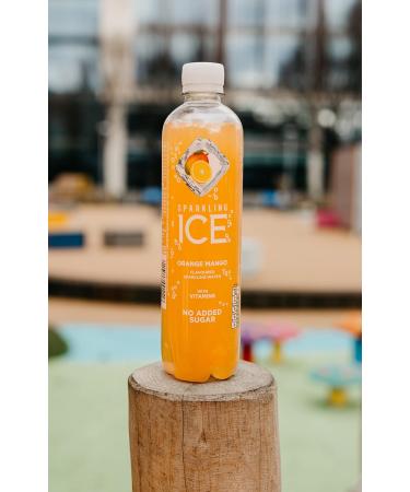 Sparkling Ice Orange Mango Flavored Sparkling Water - 12 Calories - No Added Sugar - Contains Vitamins - 12 x 500ml Bottles - Buy Online on GoSupps.com