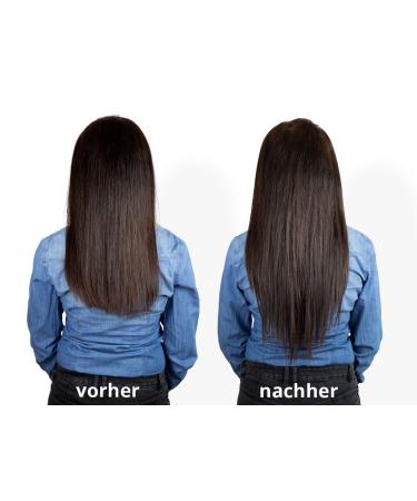 Shop 80cm Clip-In Extensions Real Hair Set - #1B Black Brown - High-Quality 100% Remy Hair for Glamorous Look | Glamxtensions - Buy Online on GoSupps.com