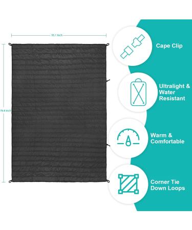 Gold Armour Puffy Camping Blanket - Lightweight & Packable Insulated Quilt for Outdoor Adventures - Buy Online on GoSupps.com