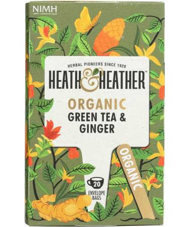 HEATH & HEATHER Organic Green Tea & Ginger 20ct, 20 CT