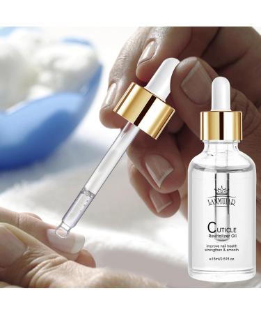 Vitamin Nail Strengthening Cuticle Oil with dropper For Fingernail Or Toenail Nail Strengthener Oil For Damaged And Weak Nails 15ml Green tea scent - Buy Online on GoSupps.com