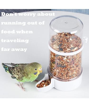 Automatic Bird Water Dispenser - 2 Piece Plastic Feeders for Small & Medium Birds (Parrots Pigeons) | 220ml/415ml - Buy Online on GoSupps.com
