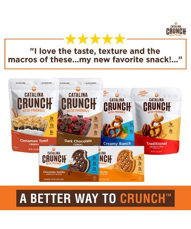 Buy Catalina Crunch Cheddar Keto Snack Mix - 6oz Pack of 3 | Healthy Keto Protein Snacks - Buy Online on GoSupps.com