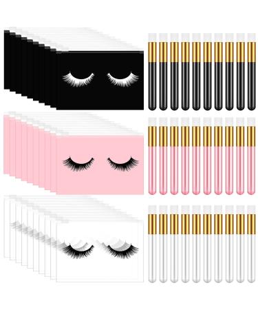 60 Pcs Lash Shampoo Brushes Set  Nose Pore Deep Cleaning Brush Makeup Lash Aftercare Bags Lash Brushes for Cleansing Zipper Cosmetic Eyelash Bags Eyelash Extension Brush for Cleaning Travel Women Girl Classic Style
