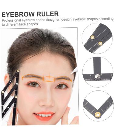 POPETPOP Eyebrow Scale Makeup Tools Makeup Gadgets Eyebrow Drawing Tool Second Generation Moderation Mini 1 count (Pack of 1) Black - Buy Online on GoSupps.com