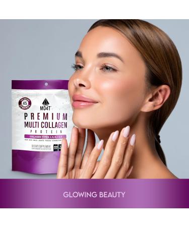 MO4T Hydrolyzed Multi Collagen Powder -Collagen Protein- Collagen Peptides-Type 1 2 3 5 10 -Sugar-Free (1 Pound) Hair Skin & Nail Paleo & Keto Non-GMO 1 Pound (Pack of 1) - Buy Online on GoSupps.com