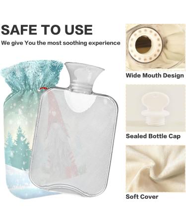 Merry Christmas Dwarf Snowman Heat Bottle - 1L Hot Water Bag for Pain Relief & Cozy Comfort | Perfect Gift for Women & Girls - Buy Online on GoSupps.com