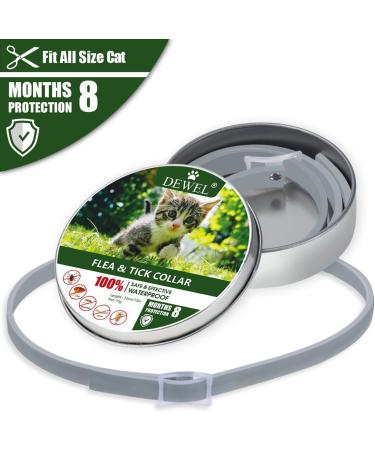 Dewel 33cm Adjustable Waterproof Tick Collar for Cats | Flea & Tick Prevention Collar - Buy Online on GoSupps.com