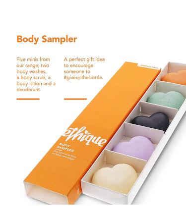 Ethique Body Sampler: Eco-Friendly & Sustainable - 5 Travel Size Bars | Plastic-Free for All Skin Types - Buy Online on GoSupps.com