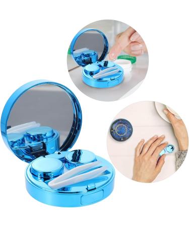Buy HOMSFOU Starry Sky Glasses Case - Contact Lens Care Box (PP Blue 7.5x7.5cm) - Perfect for Colored Lenses | International Shipping - Buy Online on GoSupps.com