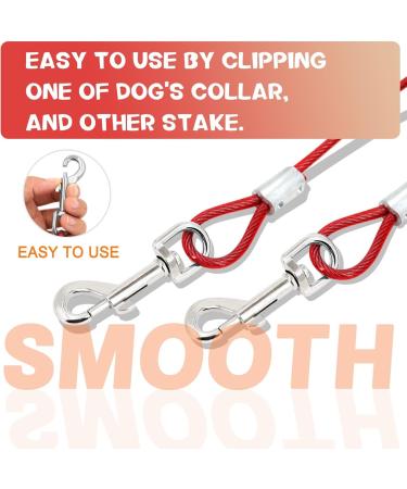 Super Floor Anchor Dog Leash | Earth Anchor & Skewers for Large Dogs | Red Spike for Beach Use - Buy Online on GoSupps.com