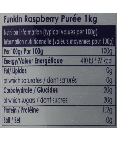 Funkin Pro Raspberry Fruit Puree 1kg - Premium Quality for Cocktails and Desserts - Buy Online on GoSupps.com