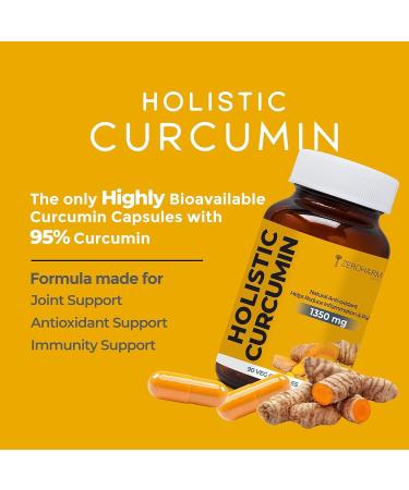 Curcumin Capsules 1350mg | Helps Reduce Inflammation and Pain | Antioxidant & Anti-inflammatory (90 Capsules) - Buy Online on GoSupps.com
