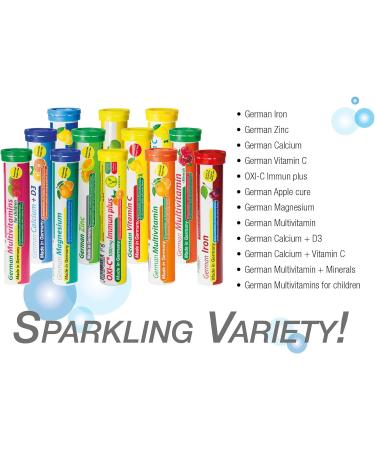 German Magnesium Oxide Supplement | Effervescent Tablets | Orange Flavor 200 mg Magnesium per Serving | Sugar Free Vegan T&D Pharma Made in Germany Orange 60 Count (Pack of 1) - Buy Online on GoSupps.com