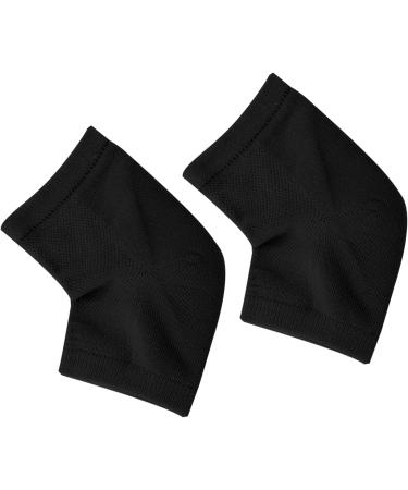 Toeless Gel Heel Sock Heel Protective Socks Muscle Fatigue Prevent Getting Hot for Foot Fatigue Keep Dry (Black) - Buy Online on GoSupps.com