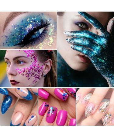 4 Box Fantasy Glitter Set | Irregular Face & Body Sequined Makeup | Festival Cosmetic Glitter Accessories - Set of 3 - Buy Online on GoSupps.com