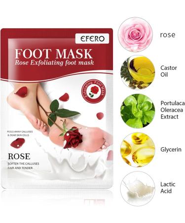 Revitalize Your Feet: 5 Pairs Coconut Milk Peeling Foot Mask & Salt Spa - Moisturizing Care for Dry Cracked Skin | Men's & Women's Foot Treatment - Buy Online on GoSupps.com